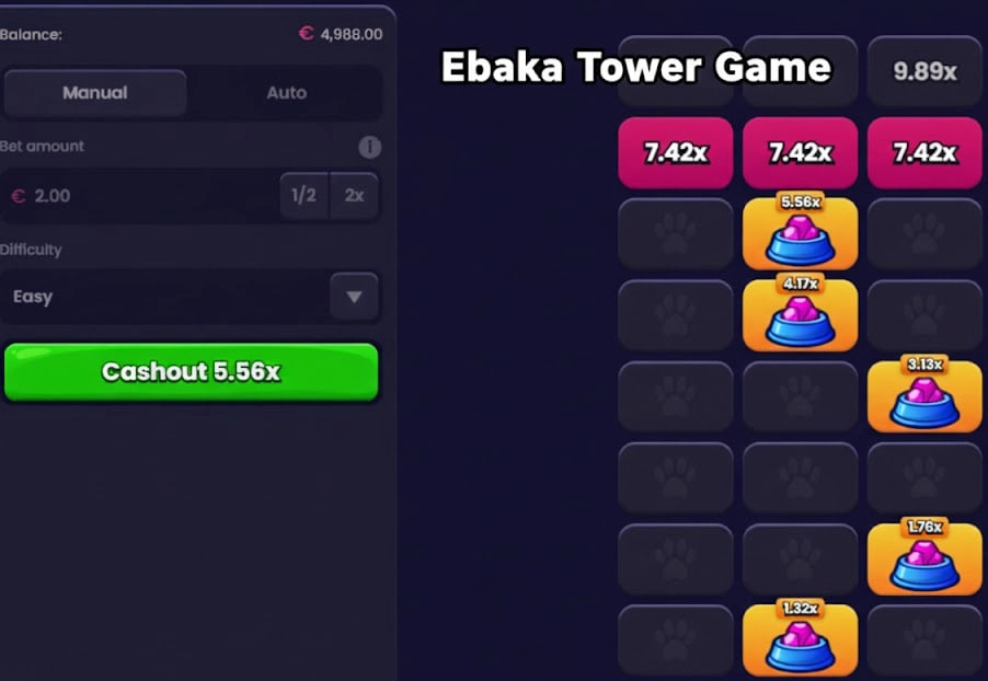Climbing the Ladder in Ebaka Tower